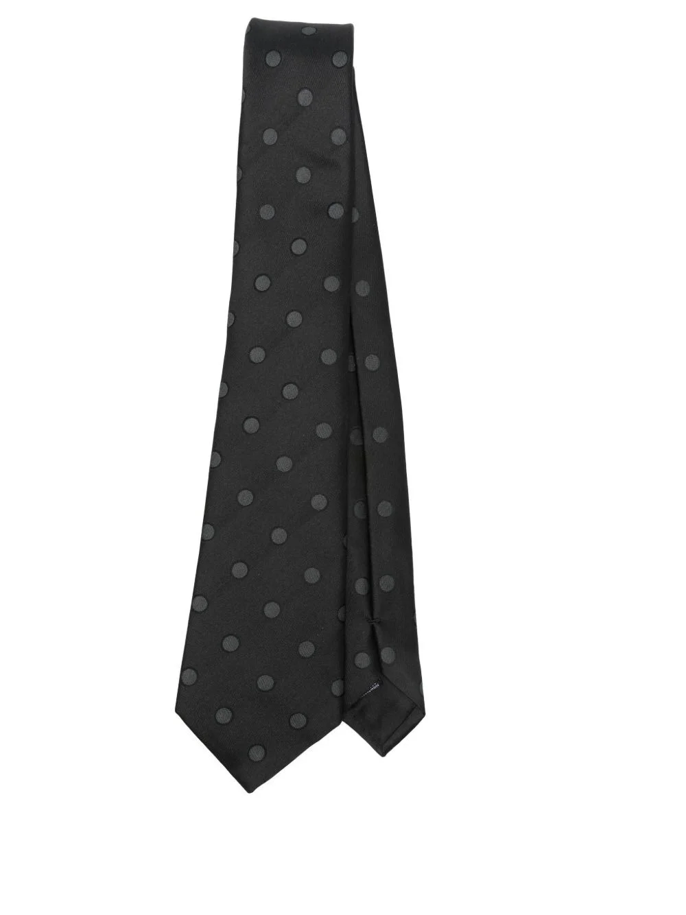 polka-dot silk tie - 1