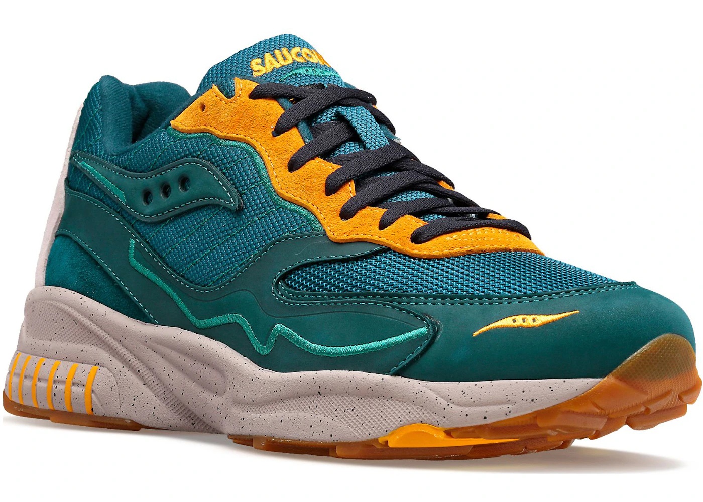 Saucony 3D Grid Hurricane Premium Green Orange - 2