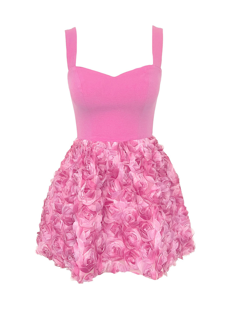 Women's Melanie Floral Sleeveless Minidress - Bright Fuchsia Multi 1