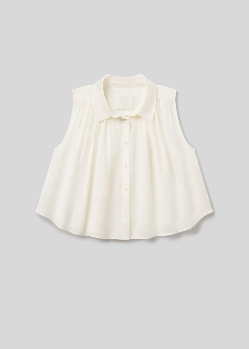Sleeveless Ambrose Top In Vanilla 1