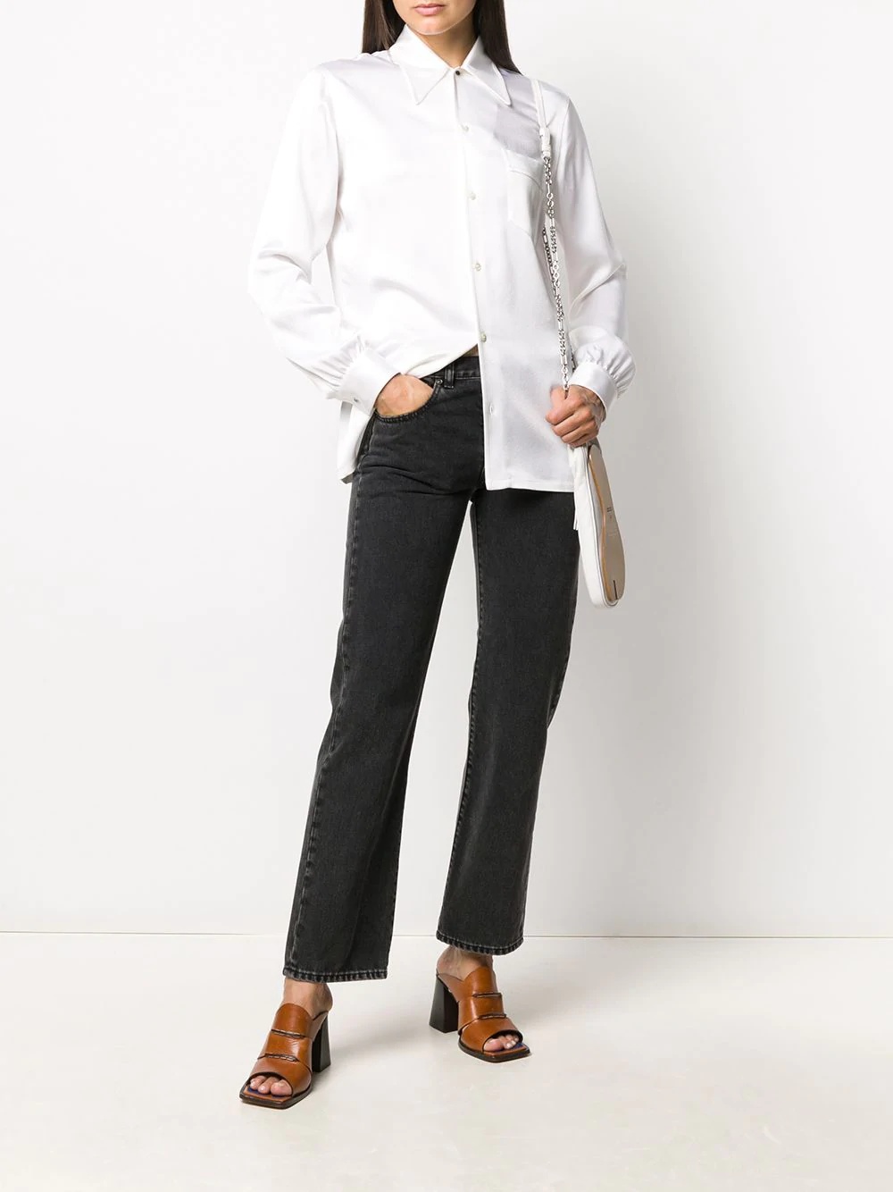 elongated long-sleeve shirt - 2