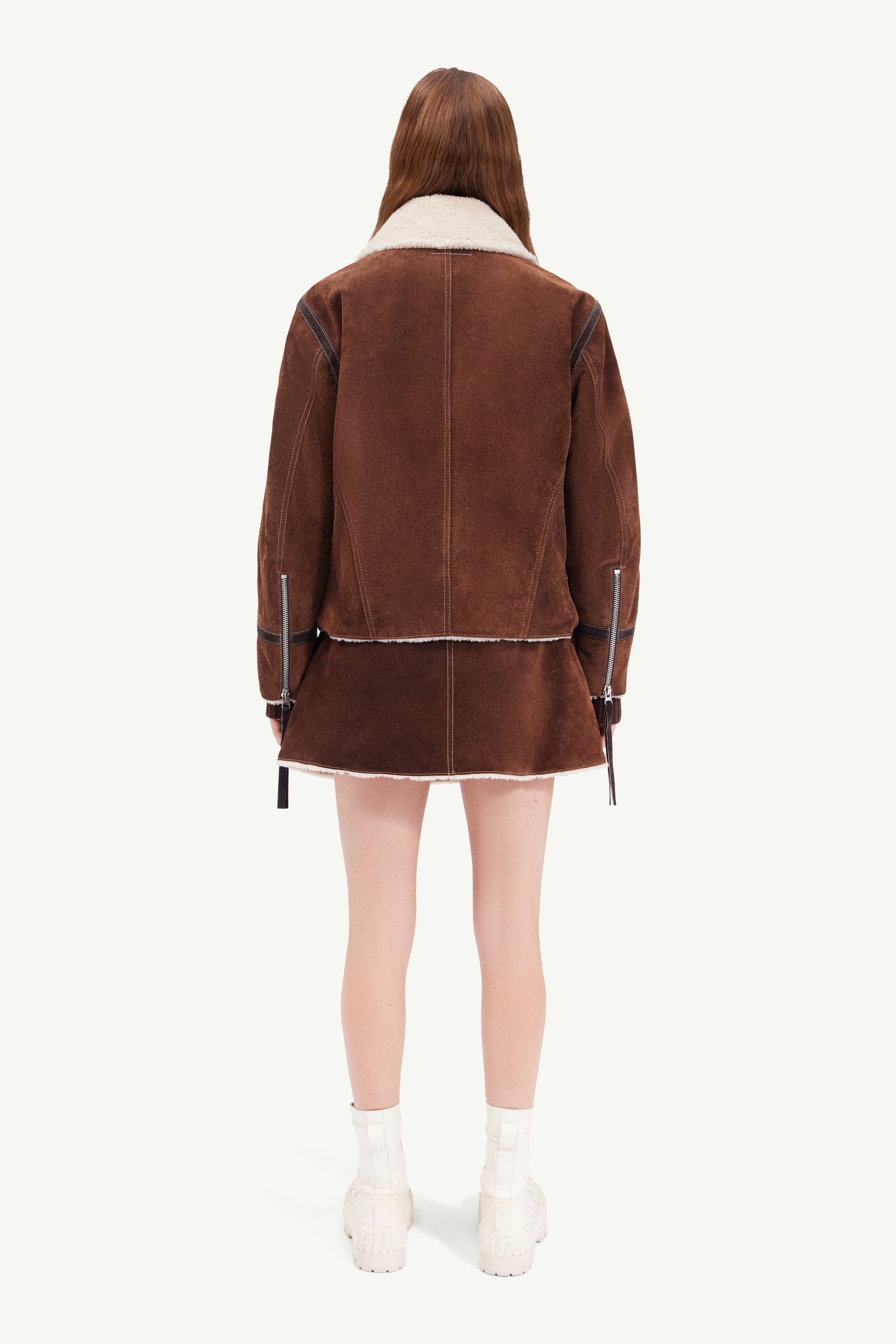 MM6 Maison Margiela Suede teddy jacket | REVERSIBLE