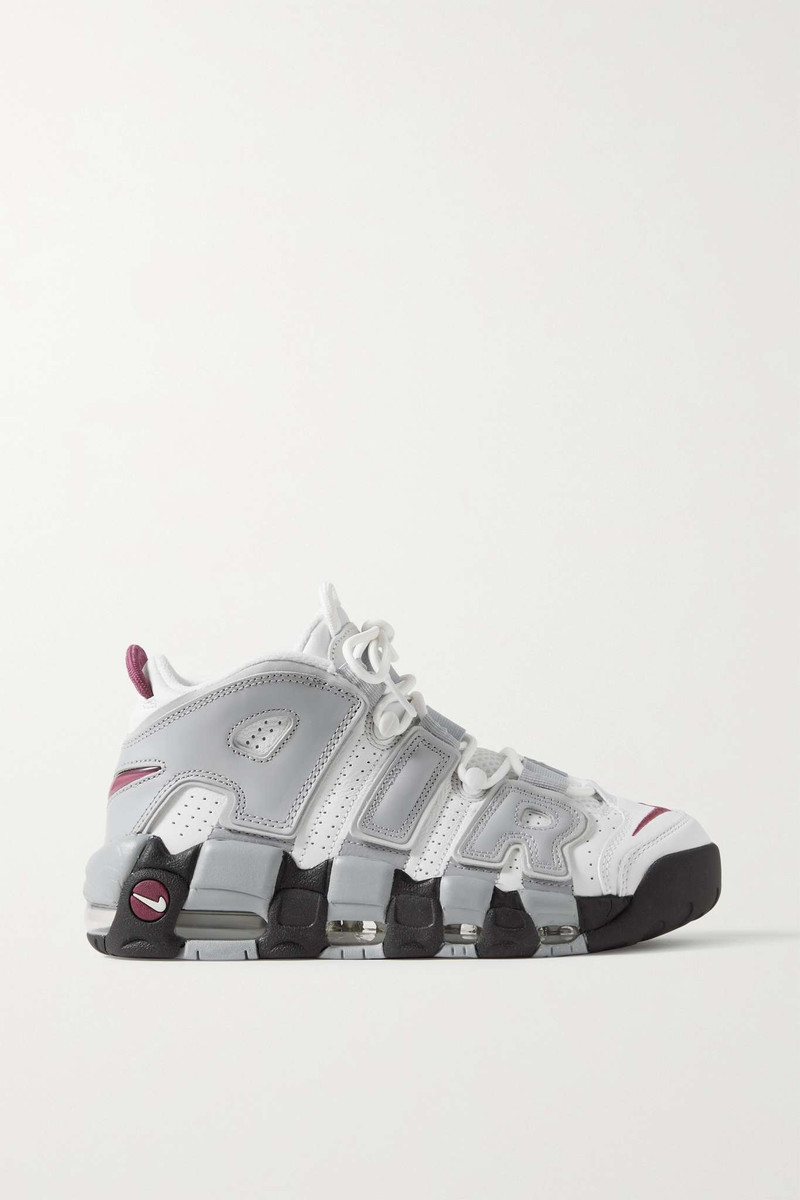 Air More Uptempo '96 rubber-trimmed leather sneakers - 1