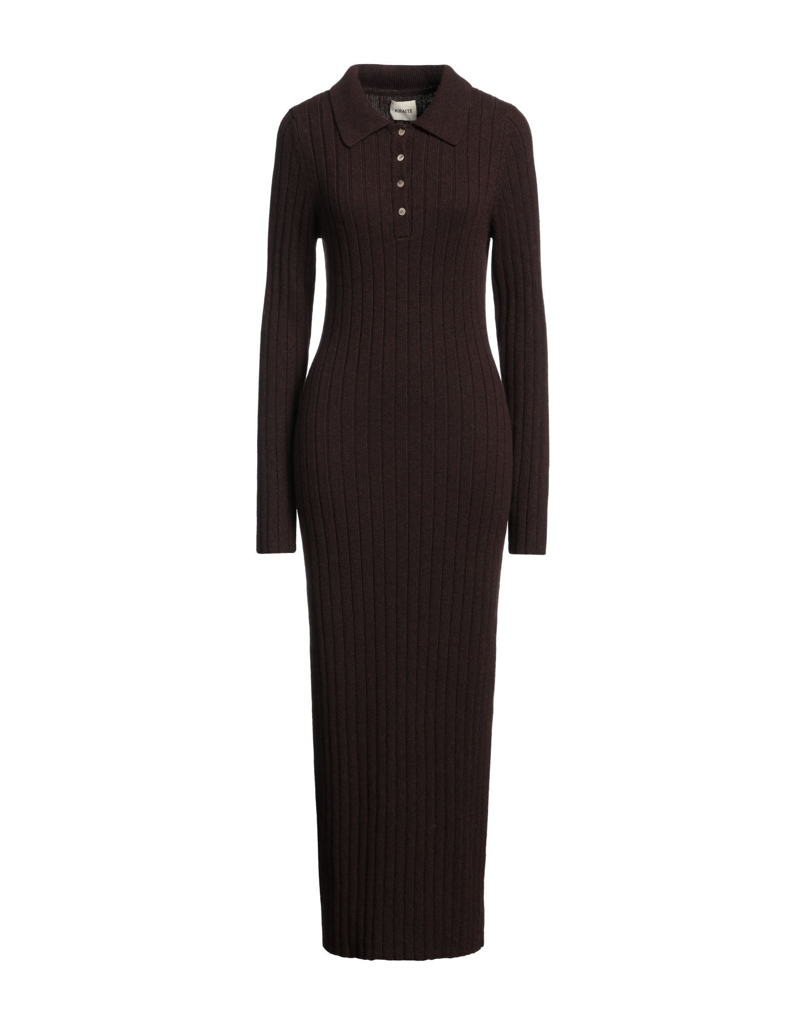 Dark brown Women's Long Dress - 1