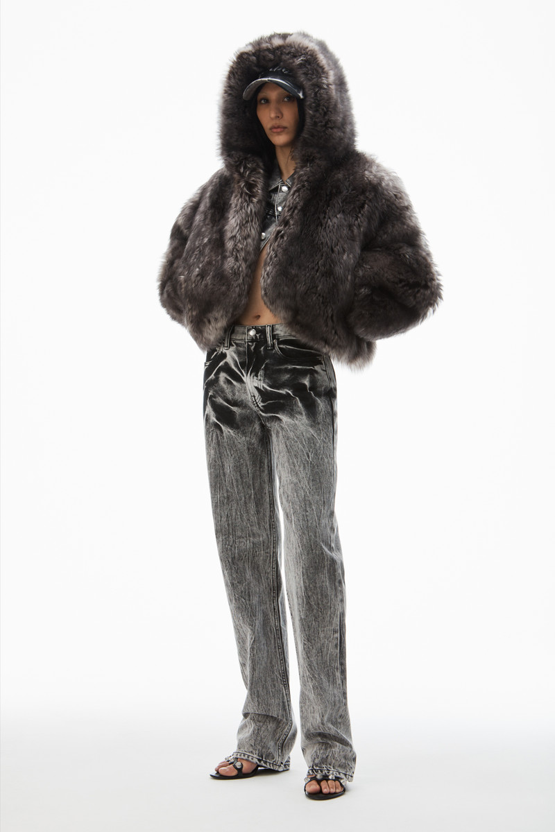 Alexander Wang blade logo-embroidered ez mid-rise wide-leg jeans outlook