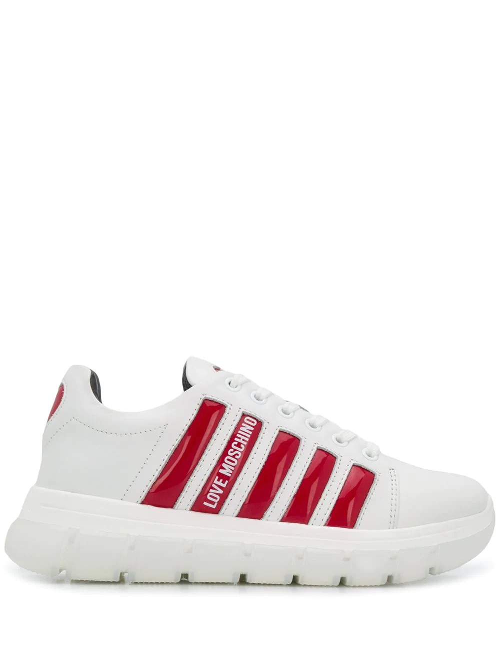 stripe-side low-top trainers  - 1