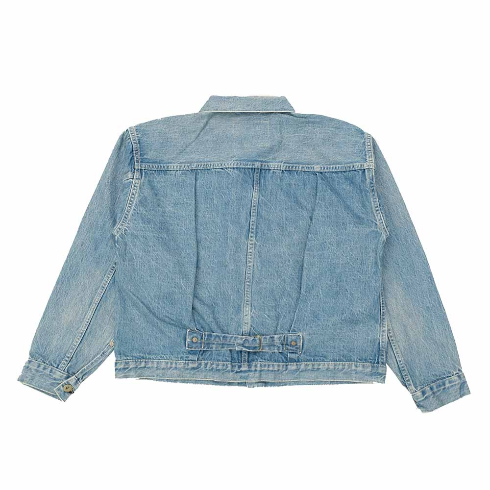 12oz DENIM WW2 MODEL JACKET - USED BLUE - RN29373246 - 2