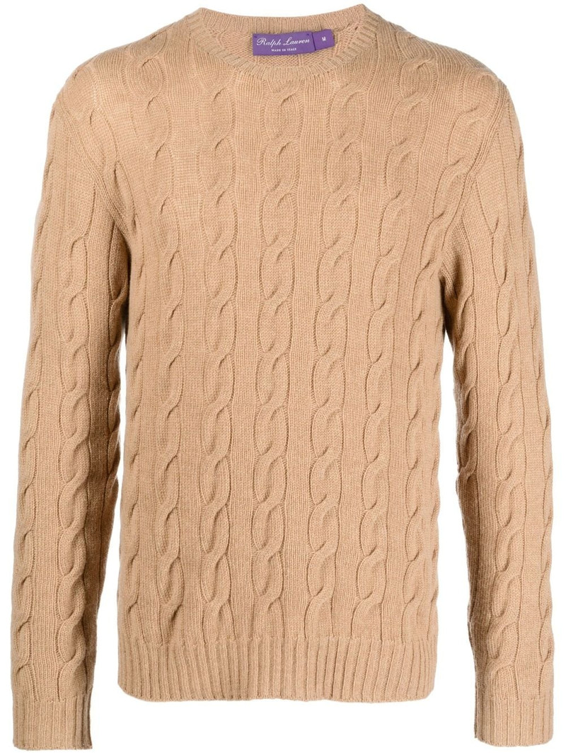 cable-knit cashmere jumper 1