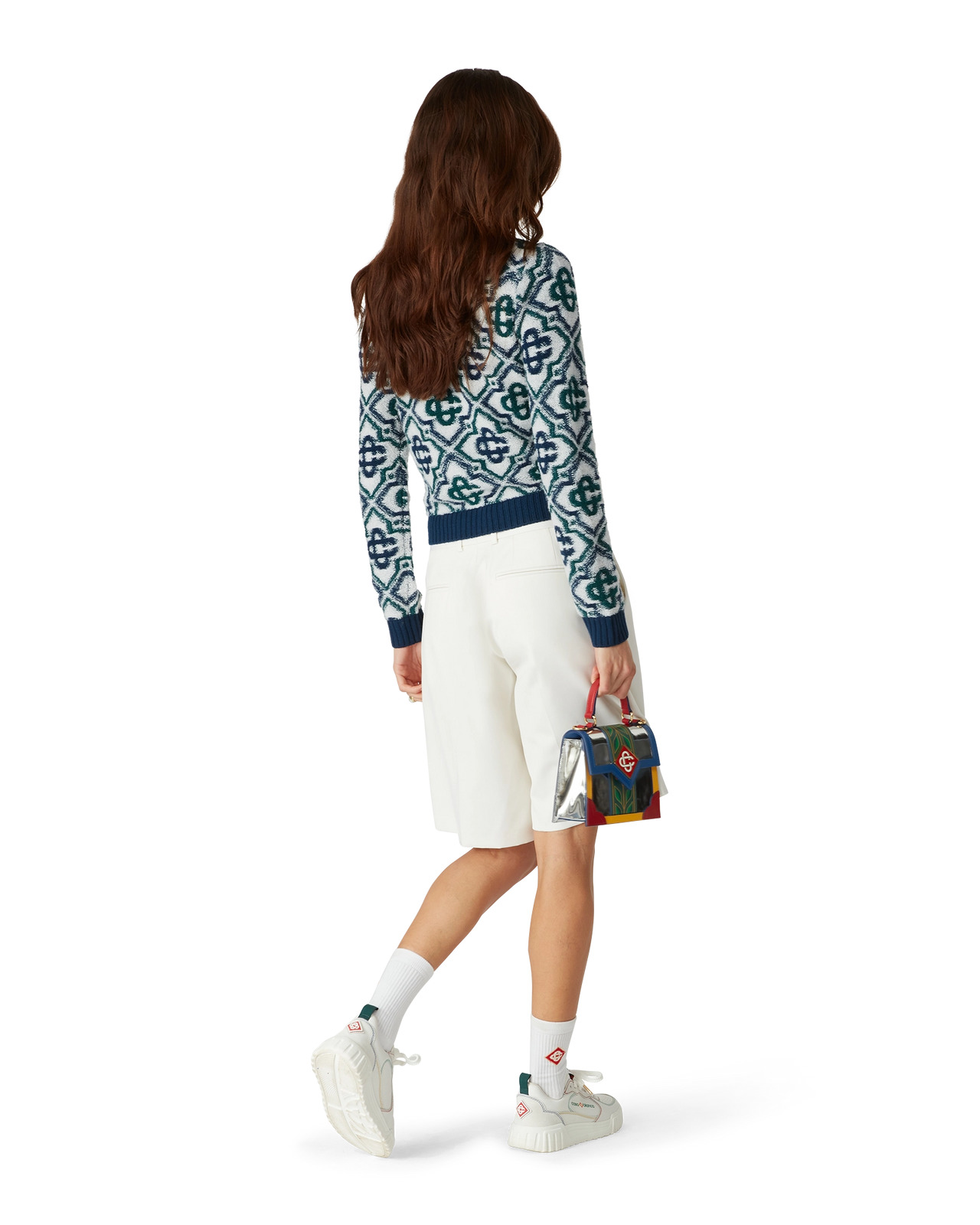 Monogram Knit Zip Jumper | Casablanca Paris - 3