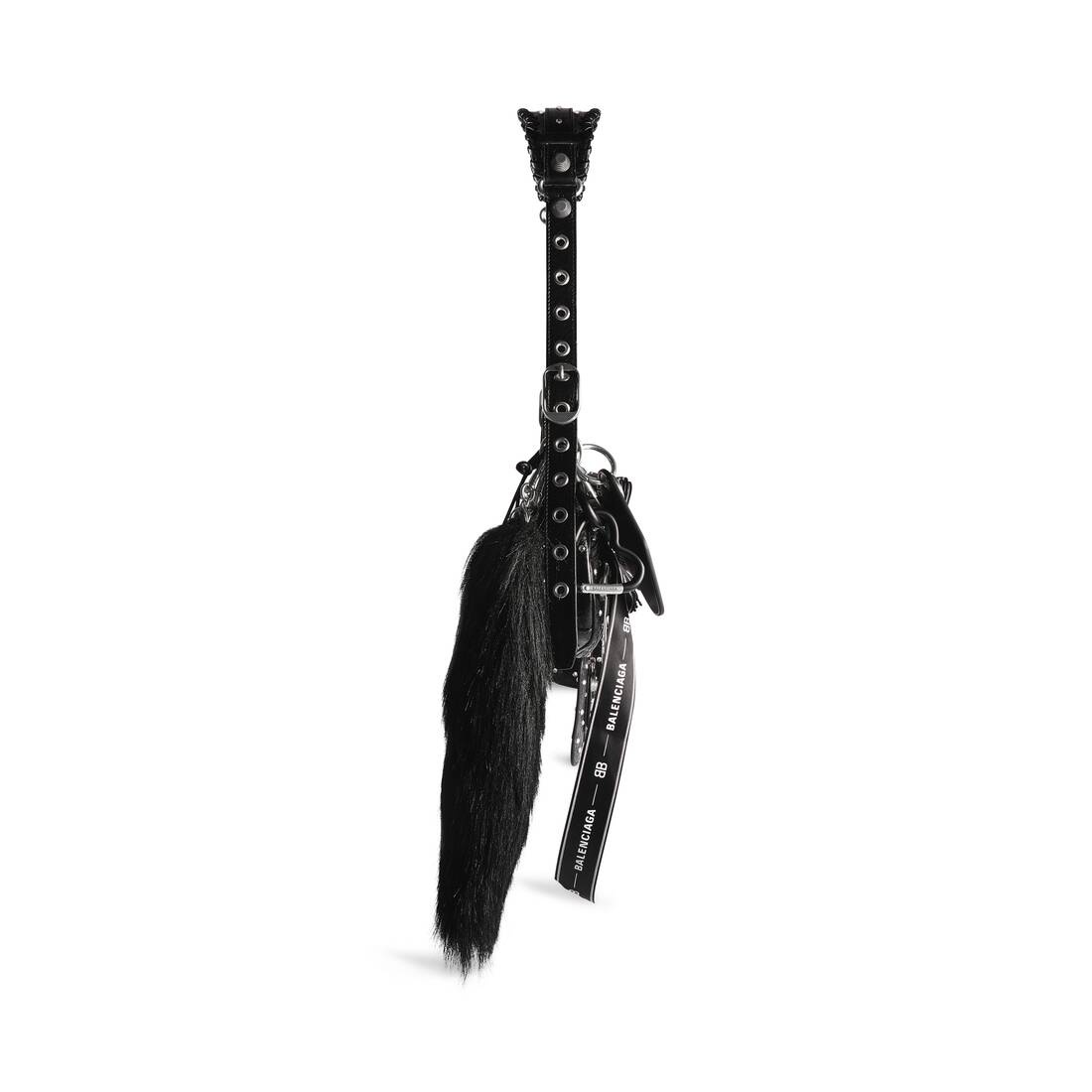 Women's Le Cagole Collector Xs Shoulder Bag With Rhinestones in Black - 5