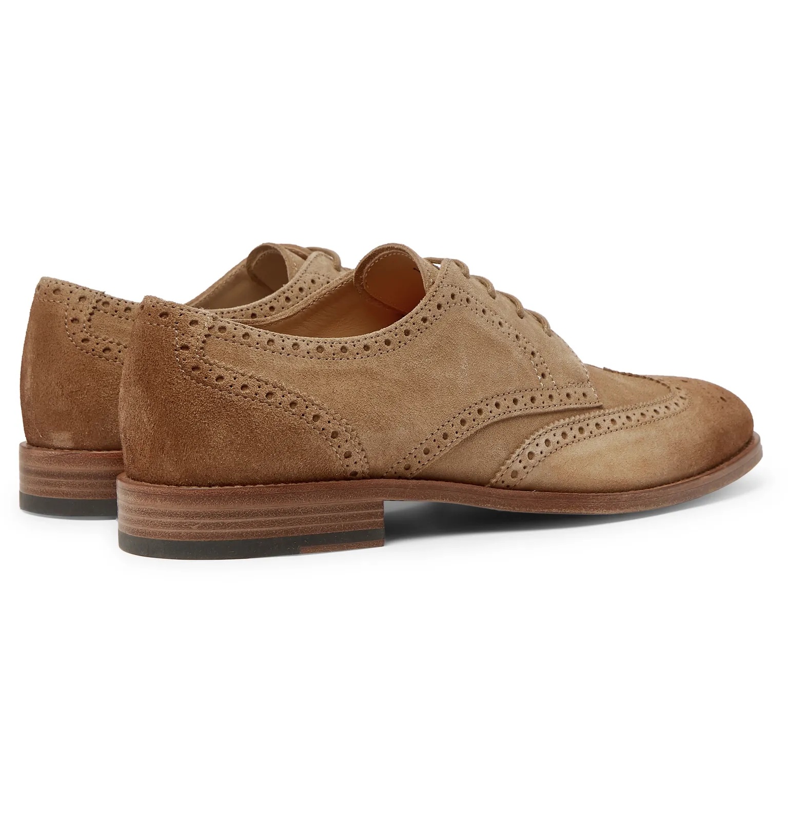 Gommino Burnished-Suede Brogues - 6