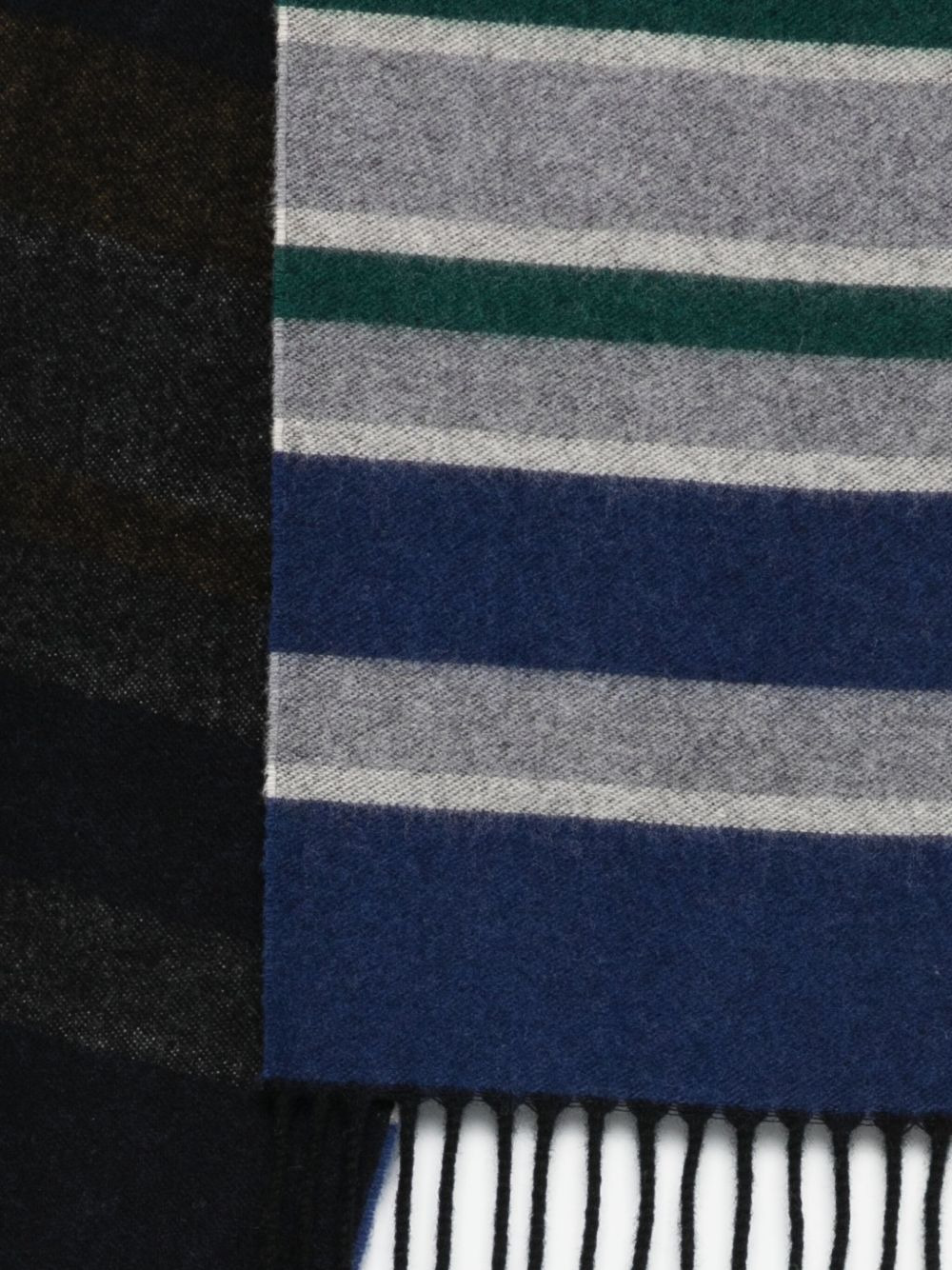 striped fringed scarf - 3