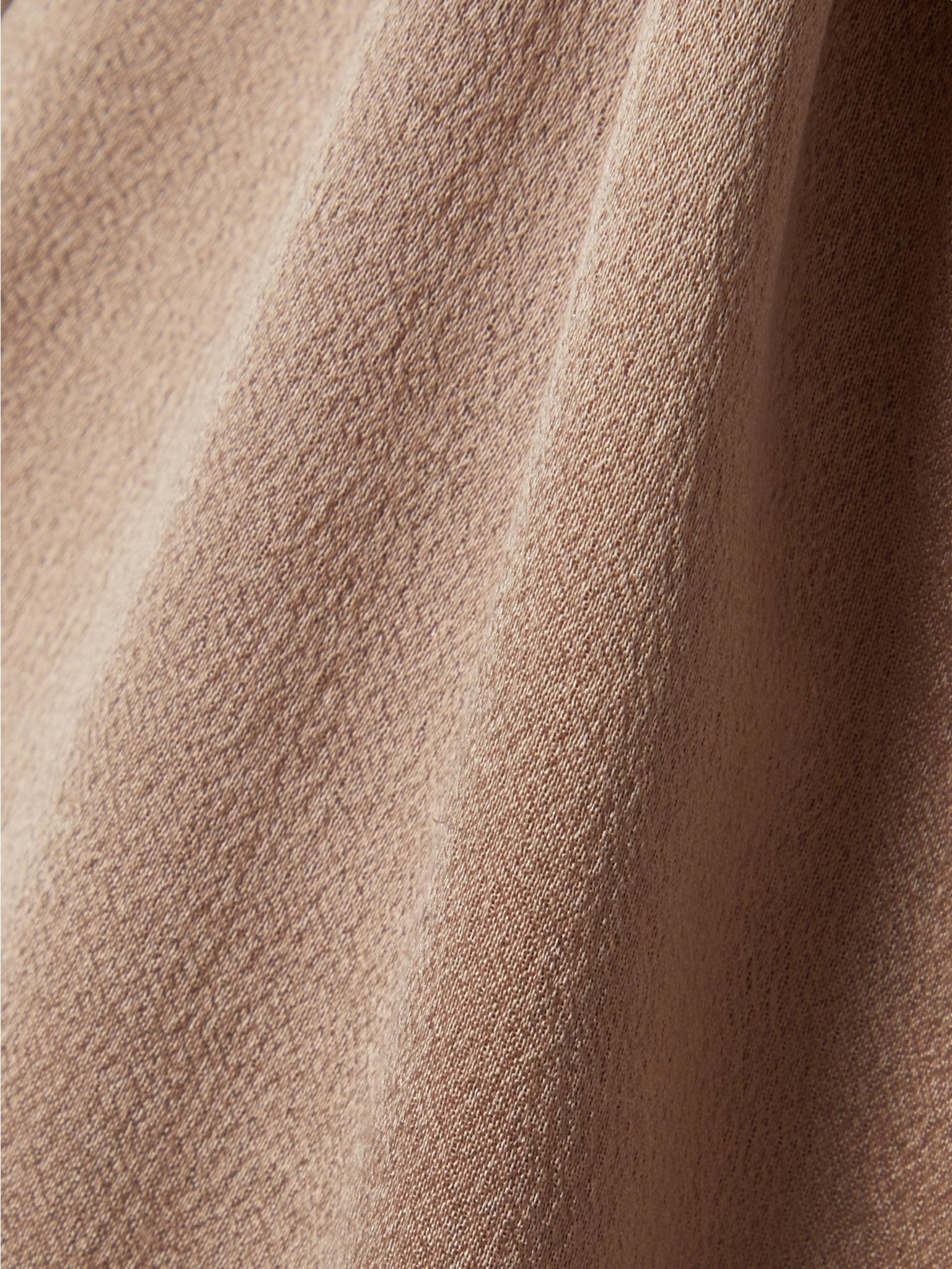 Silk-satin gown Beige - 4