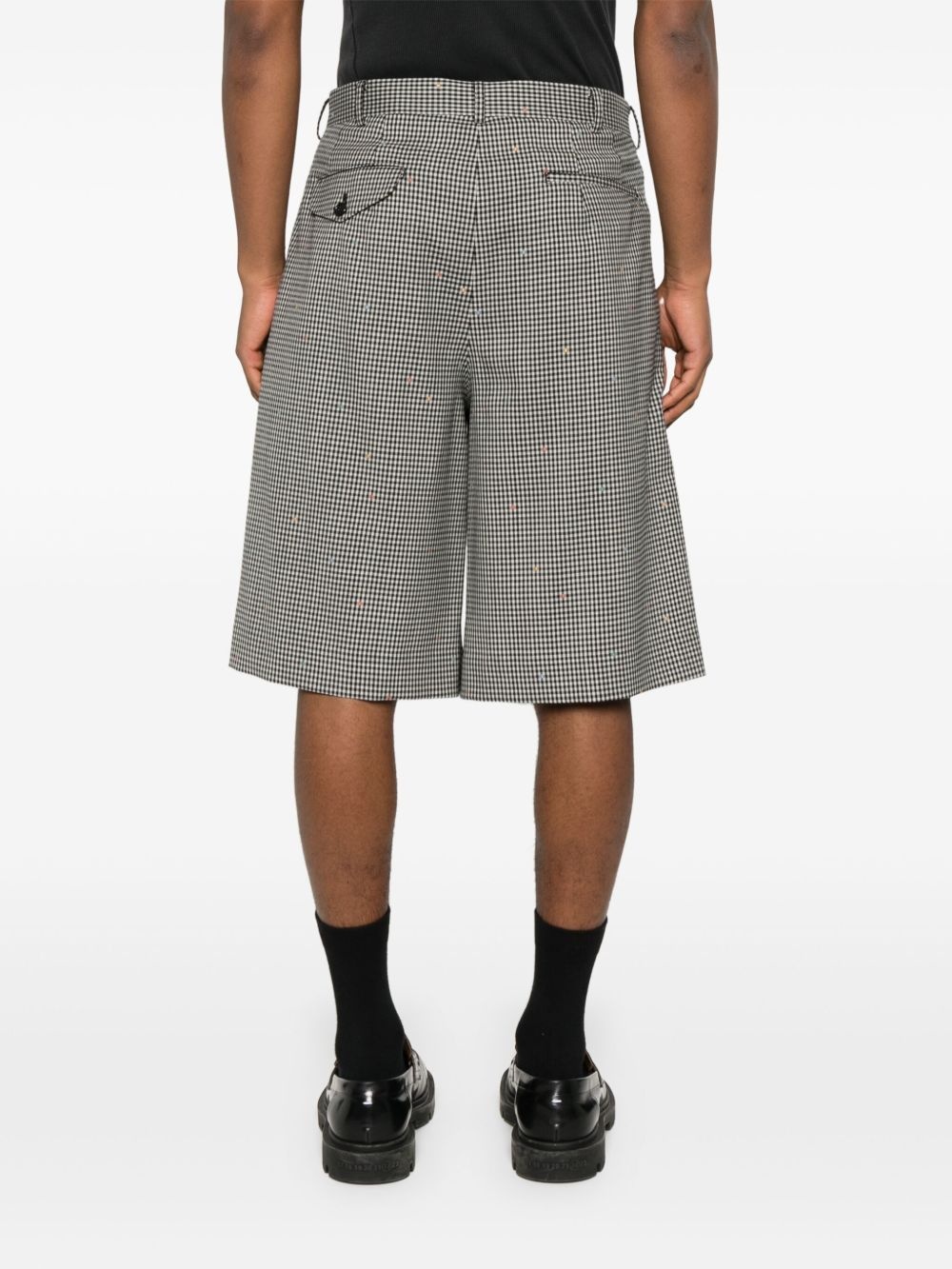 plaid tailored shorts - 4