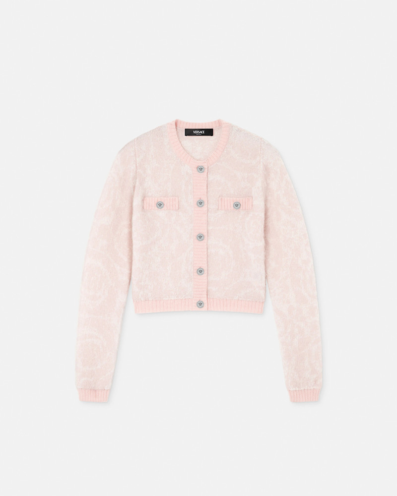 Jacquard Mohair Knit Cardigan 1