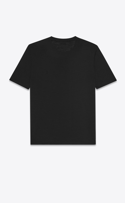 SAINT LAURENT monogram t-shirt in silk wool outlook