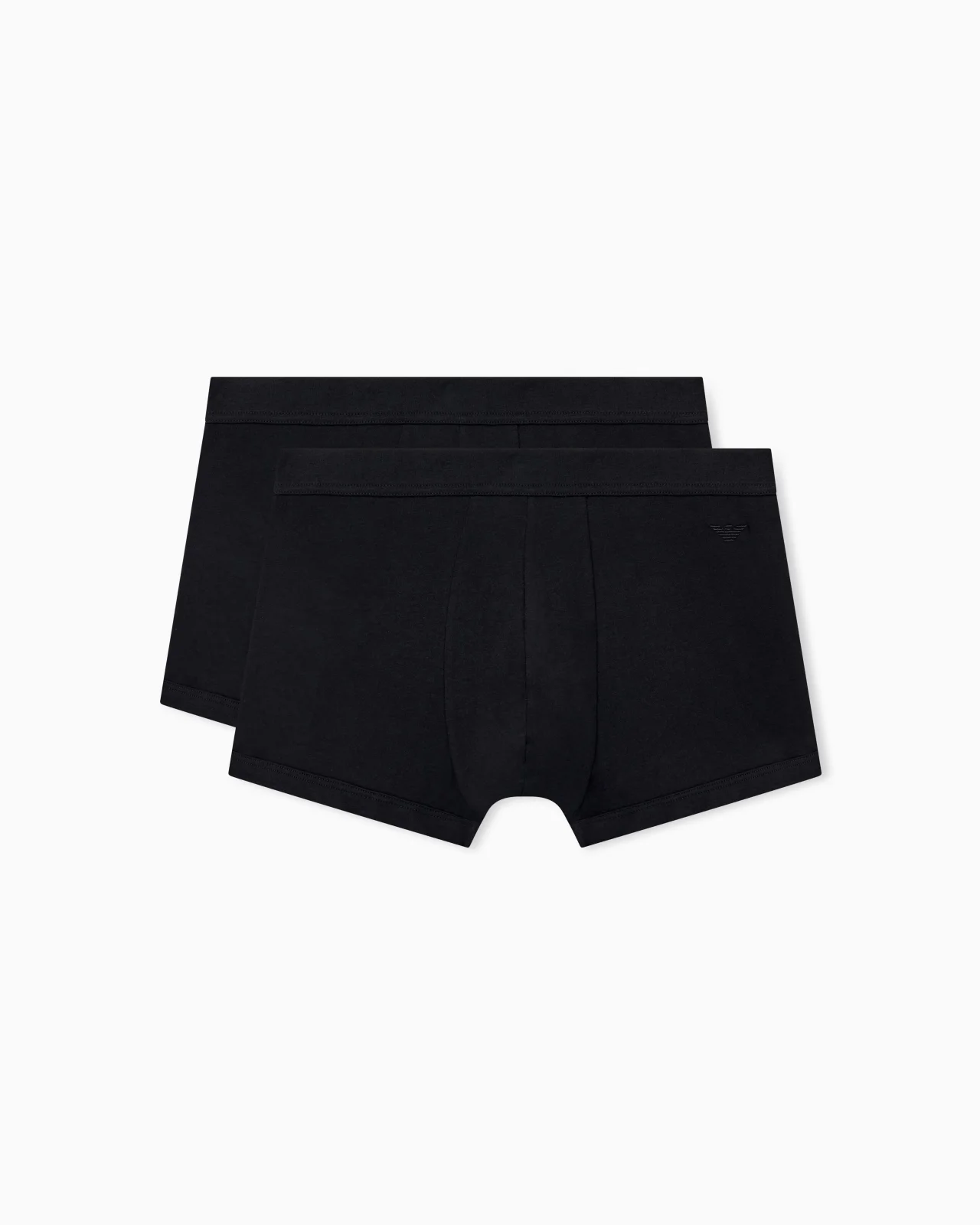 TWO-PACK PIMA COTTON TRUNKS WITH AN EMBOSSED LOGO WAISTBAND - 1