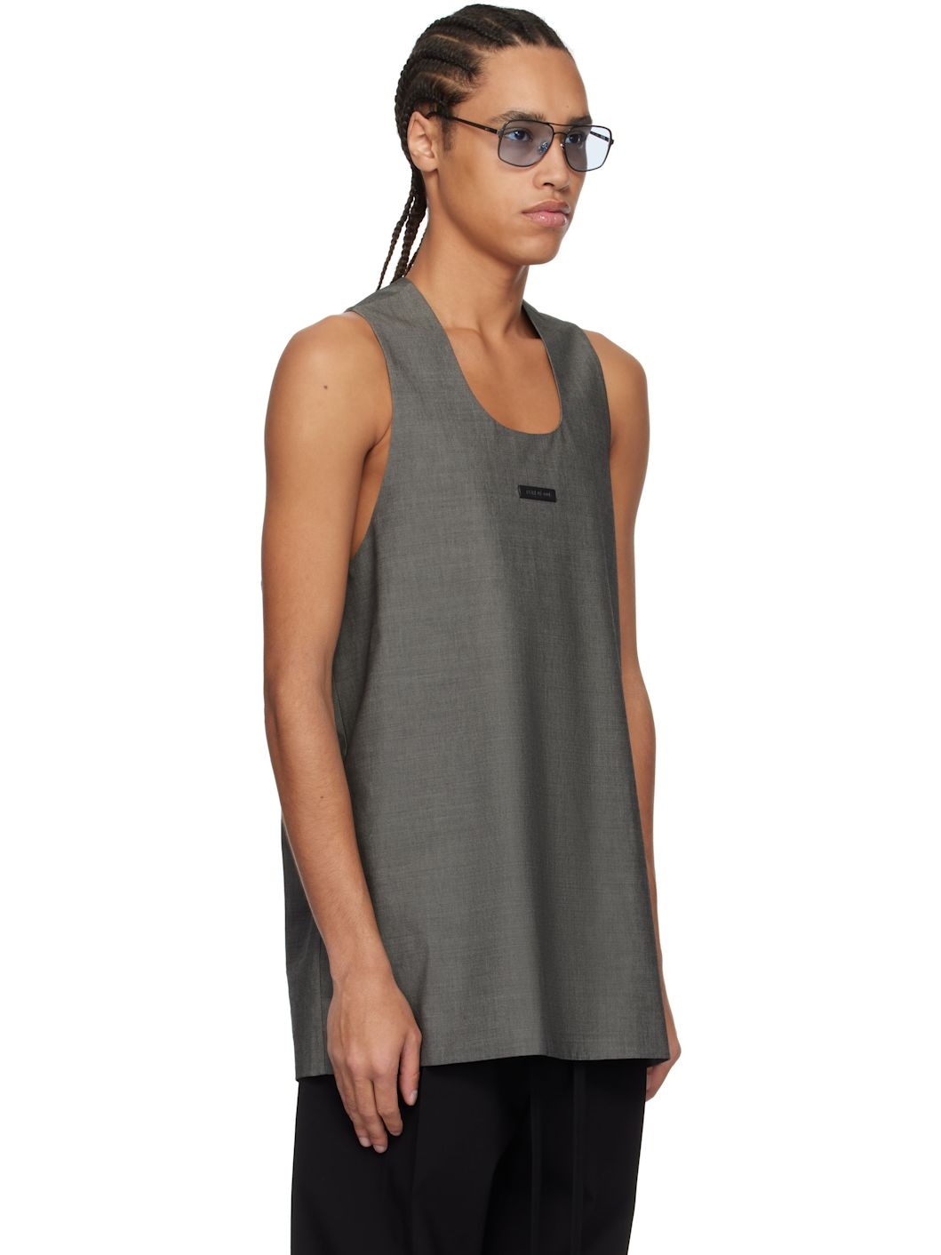Gray Oxford Tank Top - 2