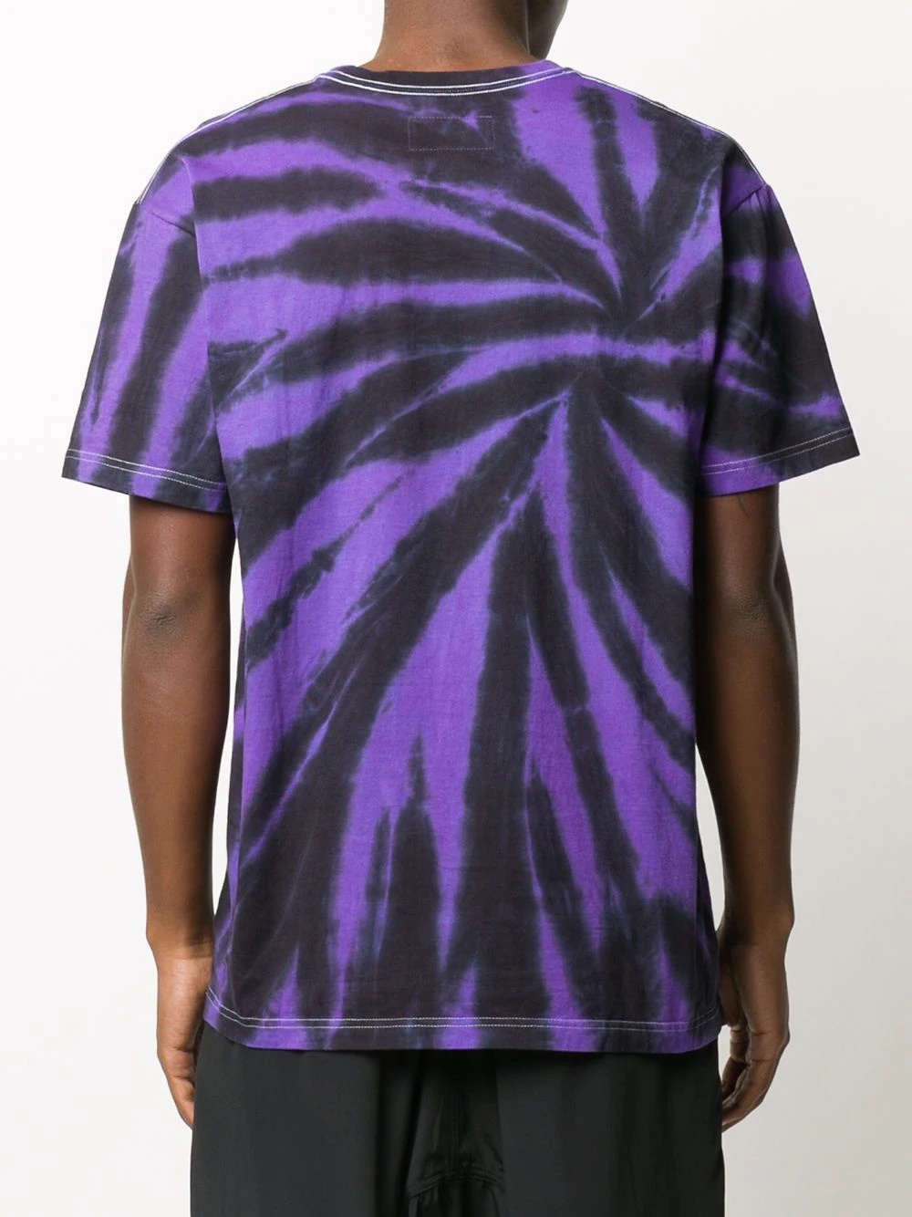 contrast all-over print T-shirt - 4