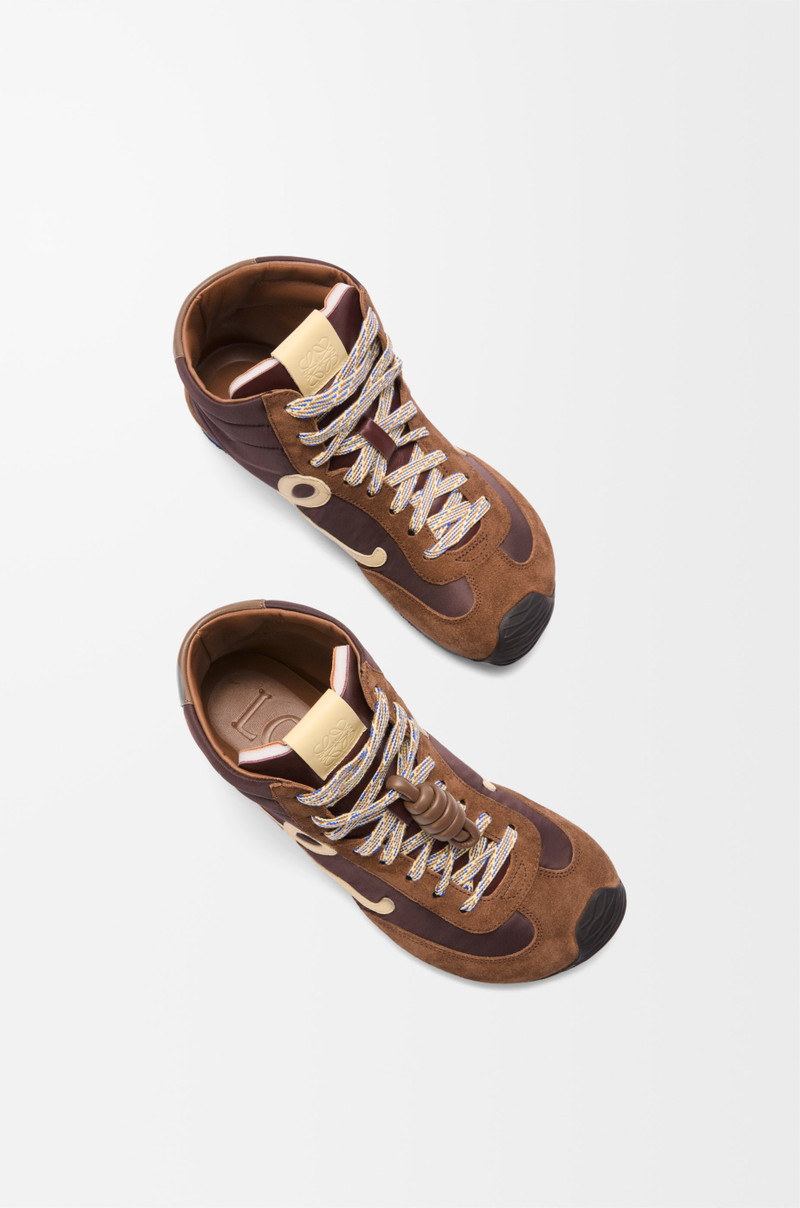 Ballet Runner 2.0 high-top in nylon and calfskin 4
