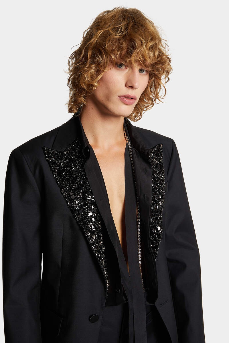 SPARKLING COLLAR LONDON BLAZER - 5