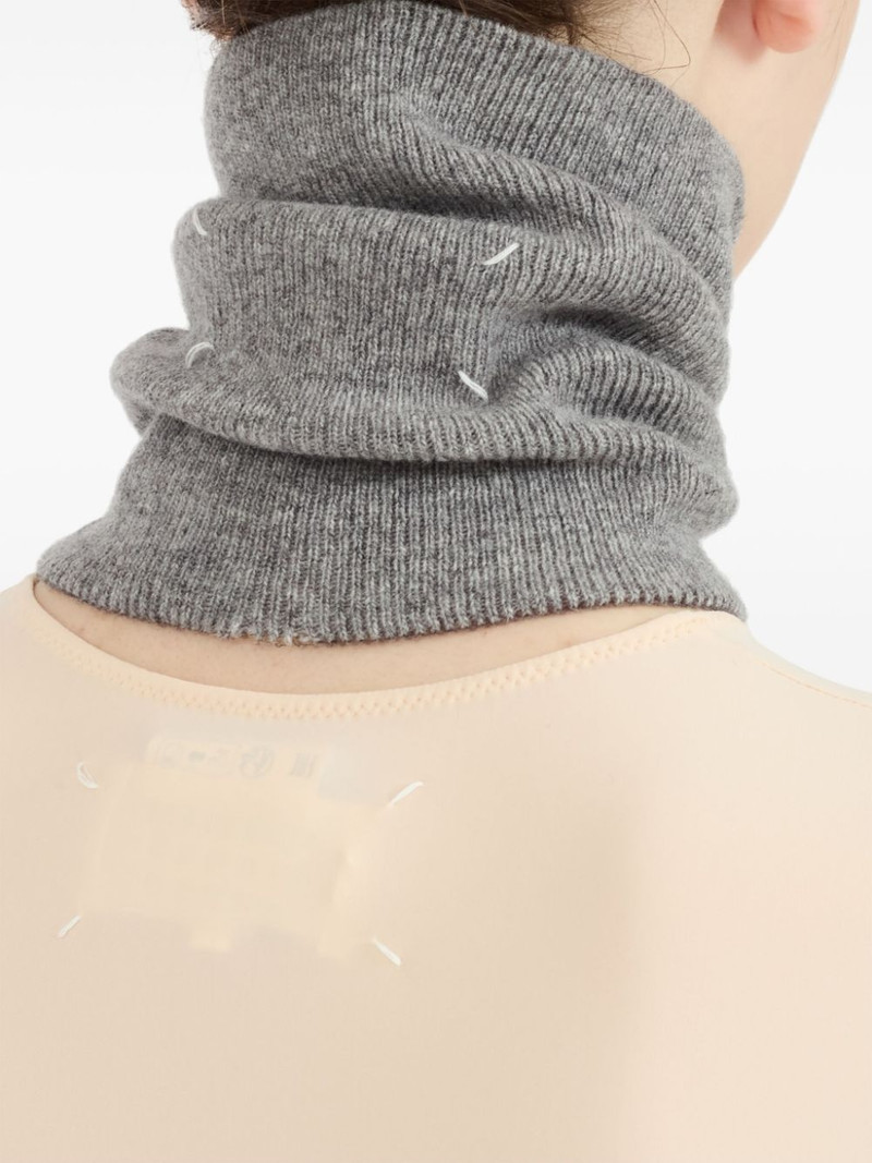 four-stitch wool scarf 4