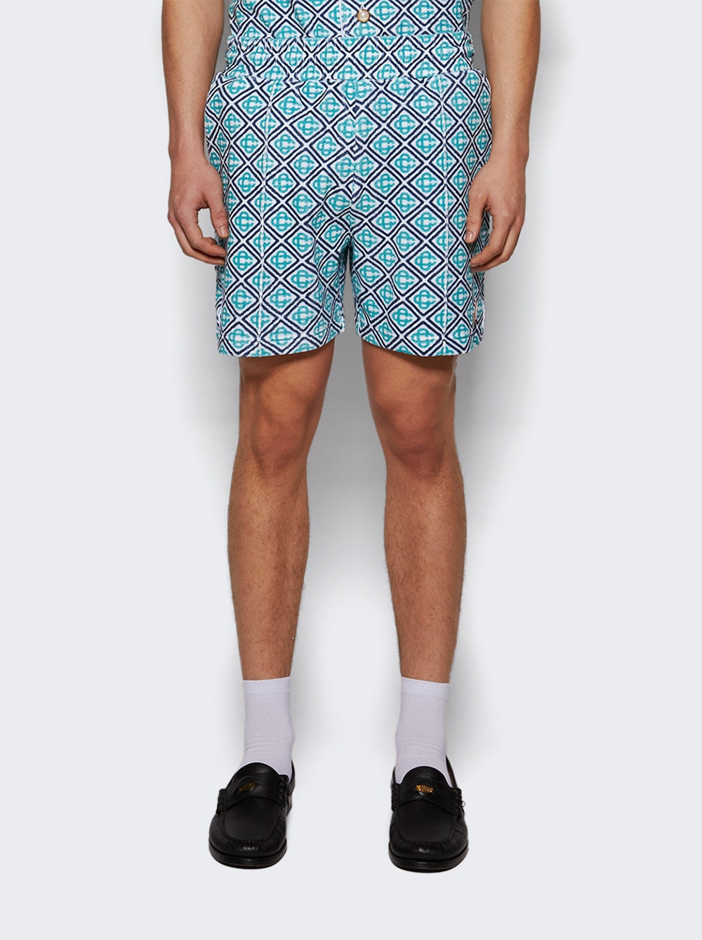 Towelling Short Blue - 2