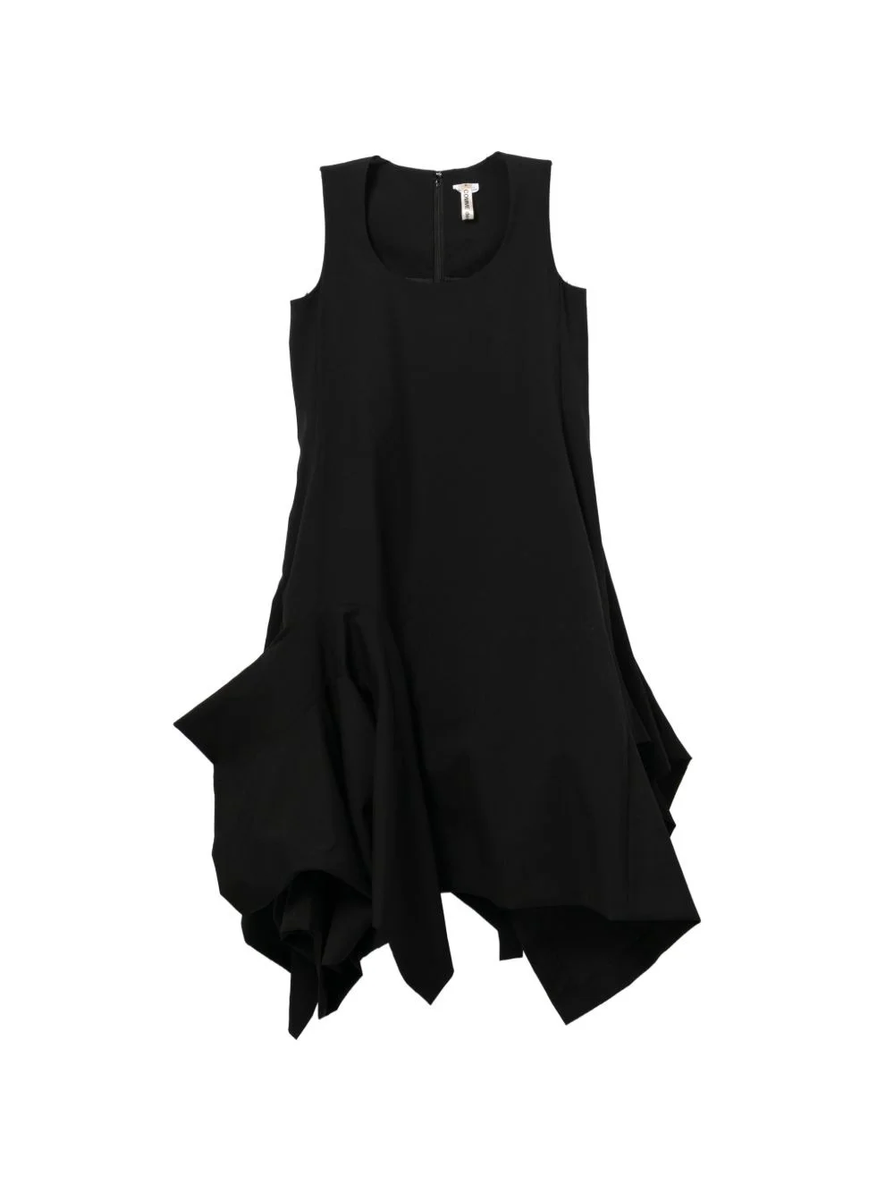 asymmetrical ruffle midi dress - 1