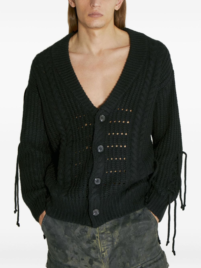 strap-detail cardigan 1