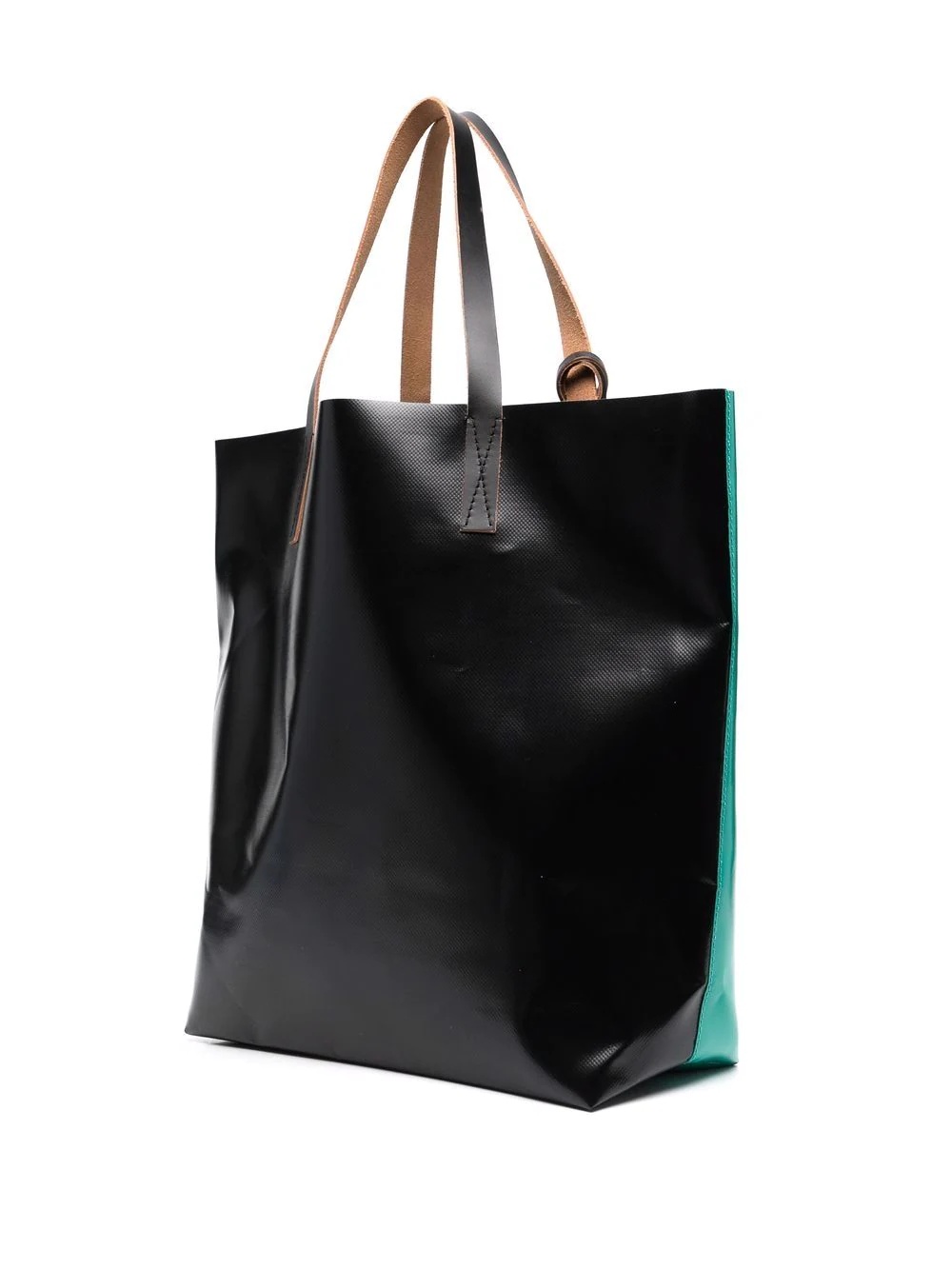 logo-print two-tone tote - 3