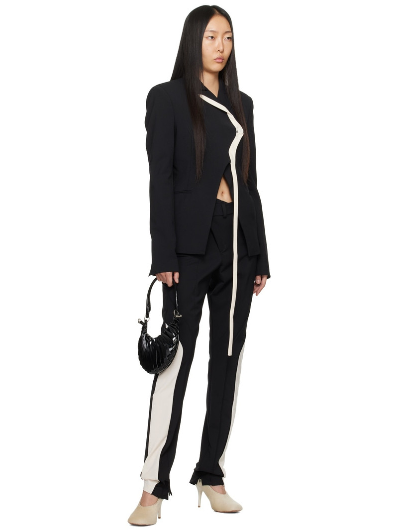 OTTOLINGER Black Asymmetric Trousers outlook