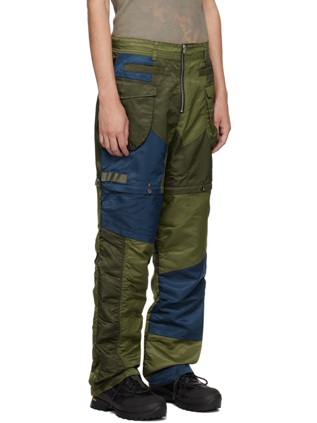 Khaki & Navy Detachable Cargo Pants - 2