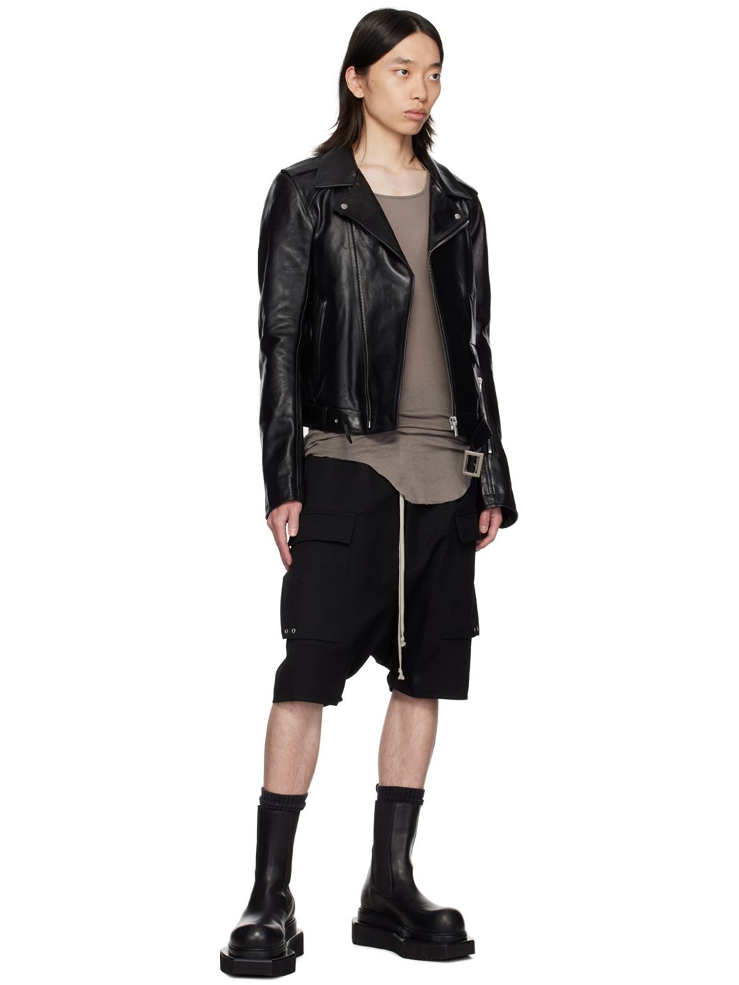 Black Porterville Cargo Pods Shorts - 4