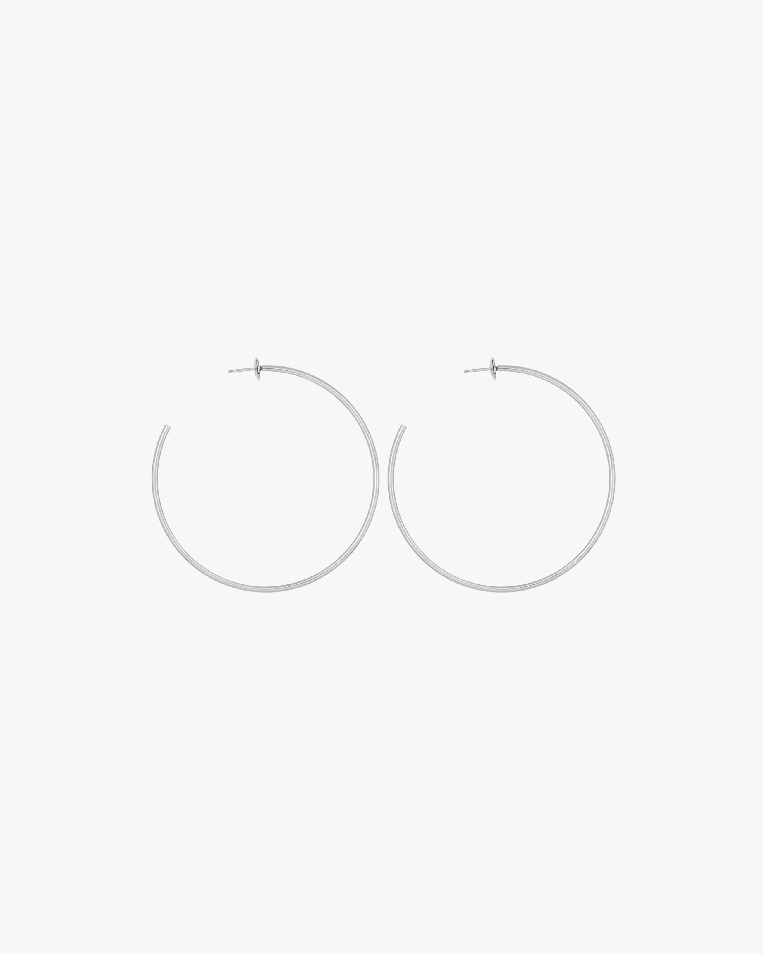 HOOP EARRINGS IN 18K GREY GOLD - 2