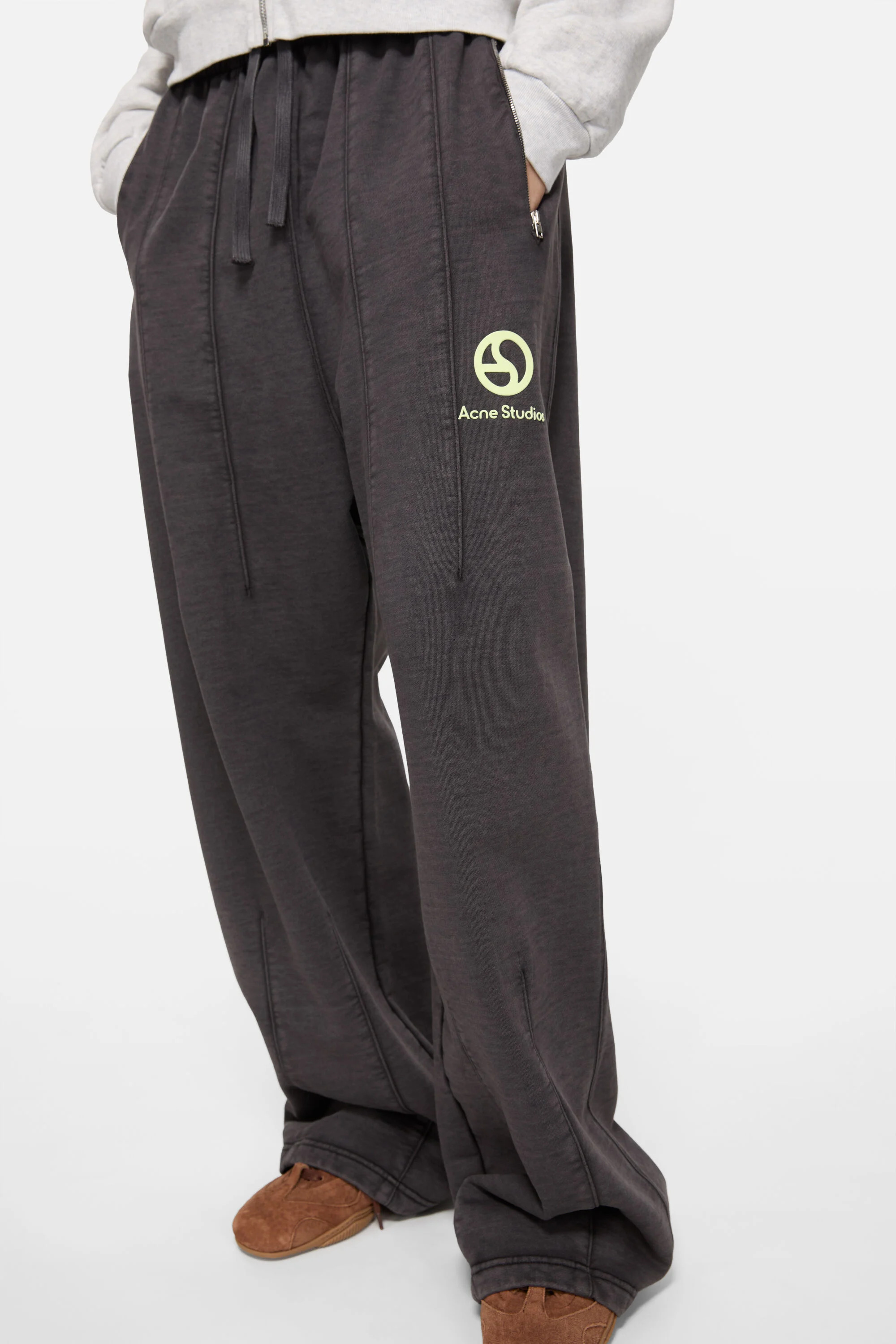 Logo sweatpants - Faded black - 4