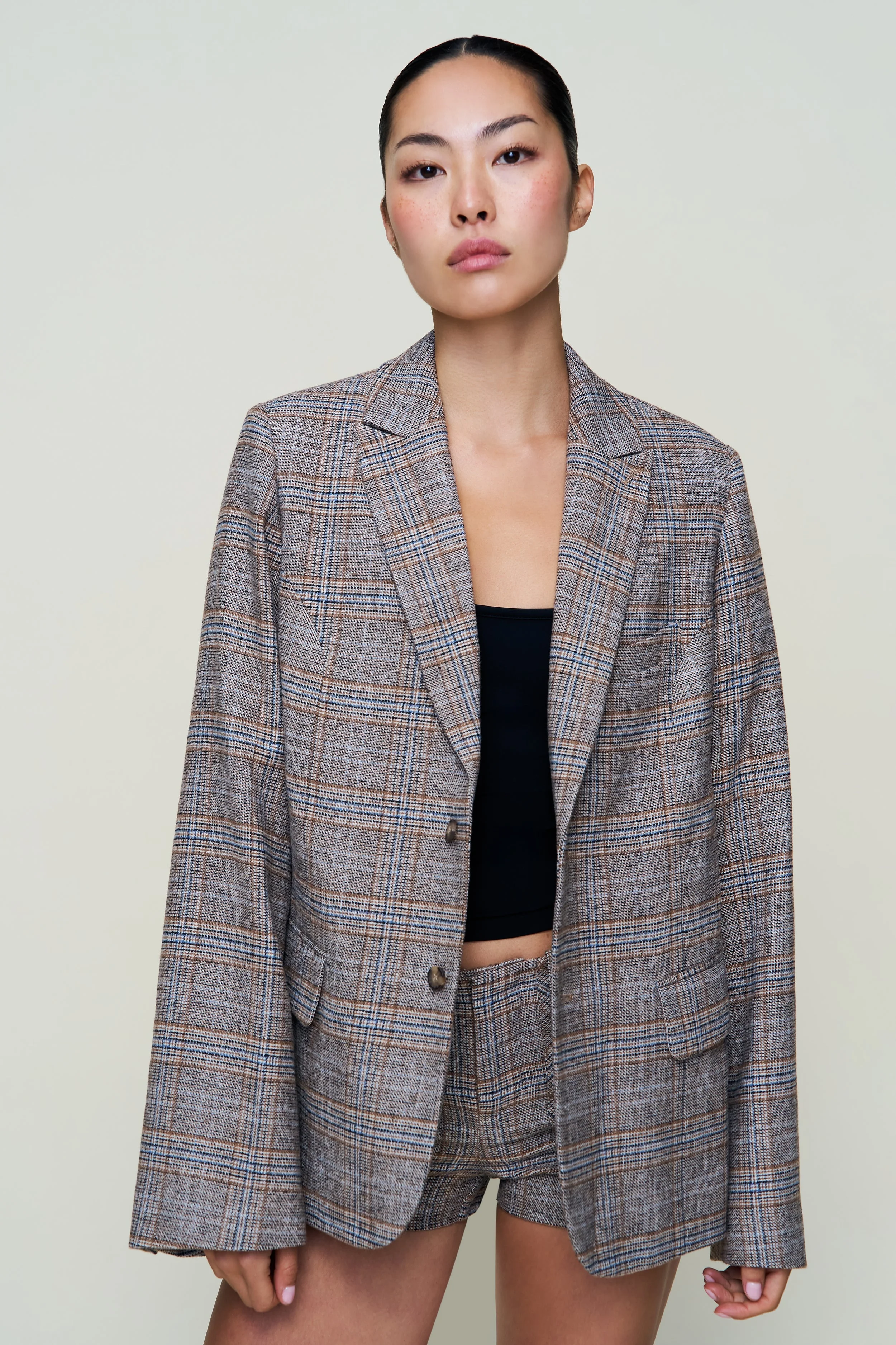 THE PERFECT OVERSIZED TARTEN BLAZER - 1