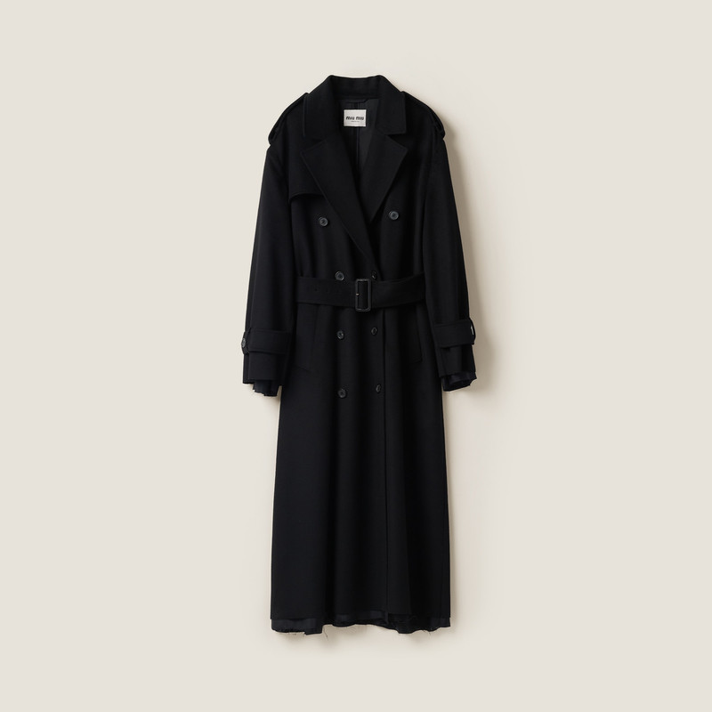 더블 브레스트 velour 코트 1