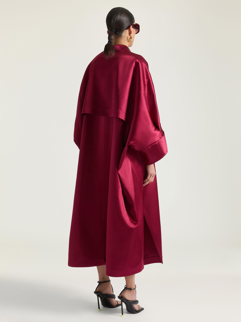COCOON LONG DRESS IN SATIN 3