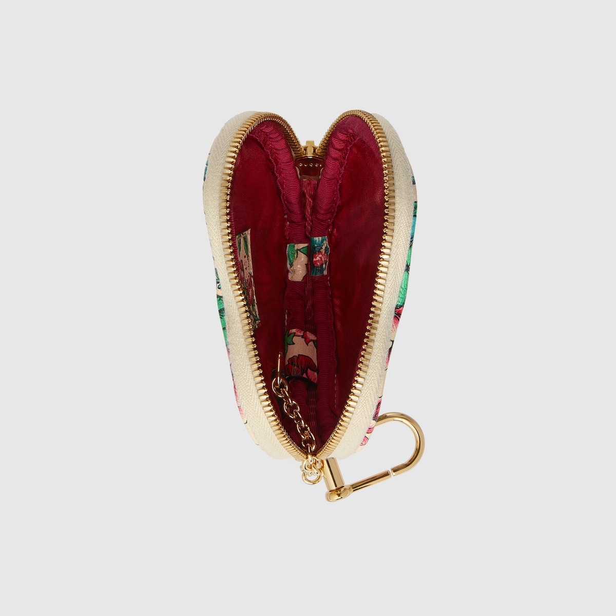 Ophidia GG heart-shaped key case - 2
