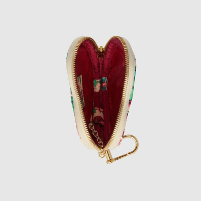 GUCCI Ophidia GG heart-shaped key case outlook