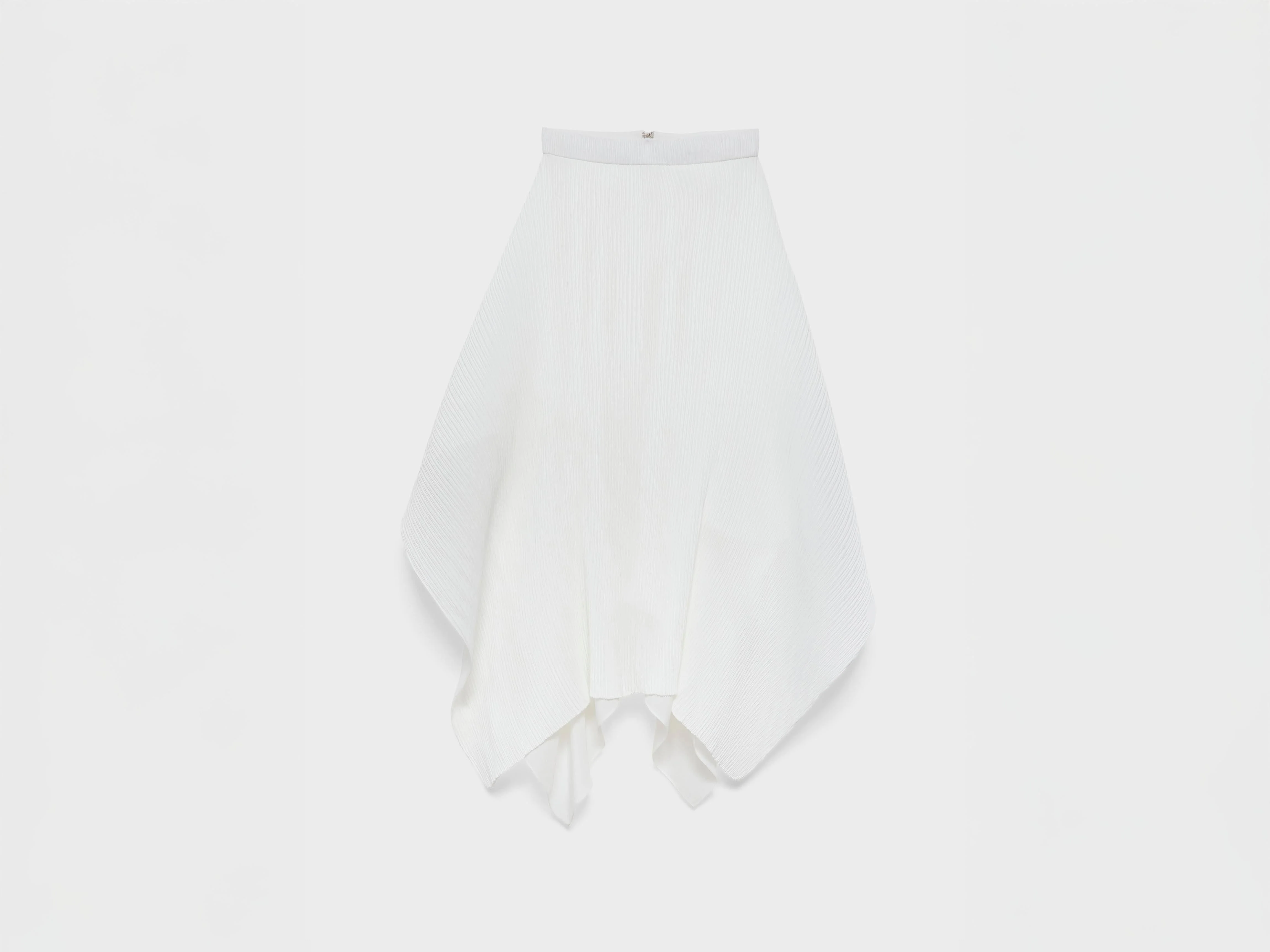 WOMENS PLEATED SKIRT IN WHITE - 1