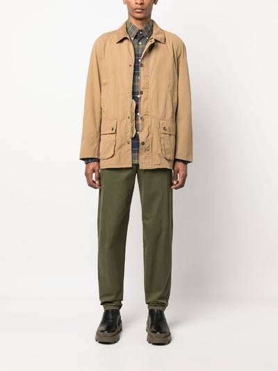 Barbour button-up shirt jacket outlook