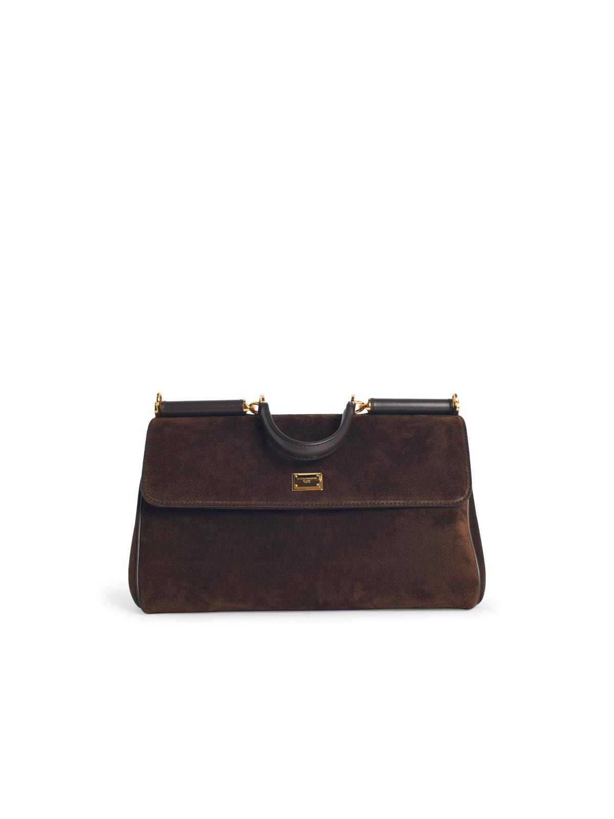 Dolce & Gabbana Sicily' Ebony Leather Bag Women - 1