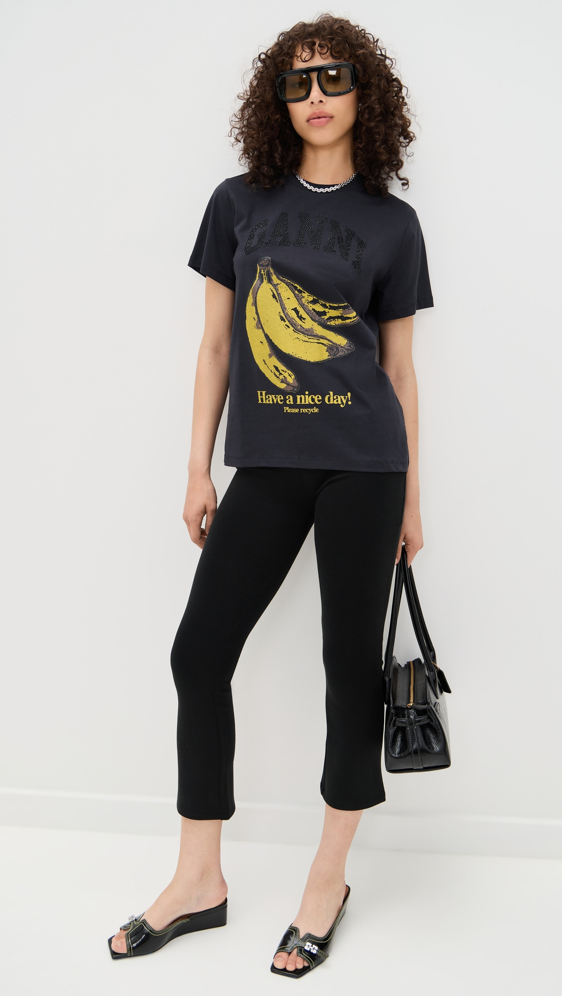 Basic Cotton Jersey Banana Relaxed Tee - 4