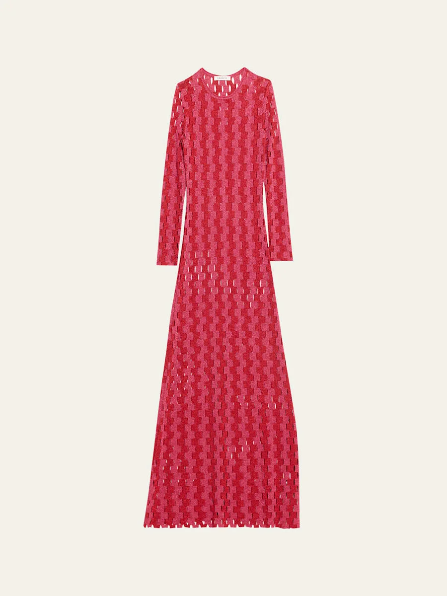 Hind Cutout Knit Maxi Dress - 1