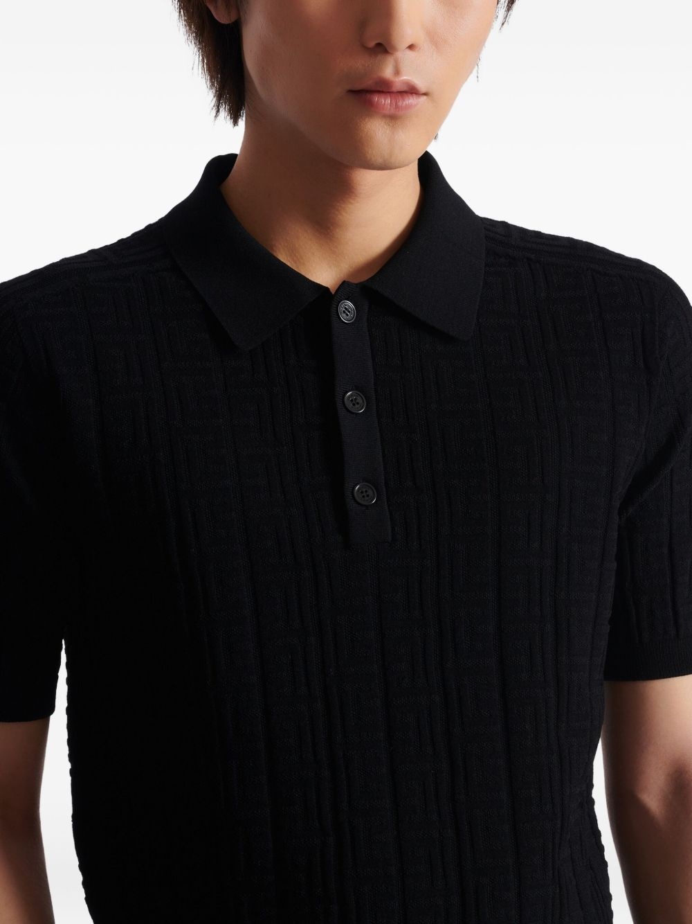 knitted polo shirt - 7
