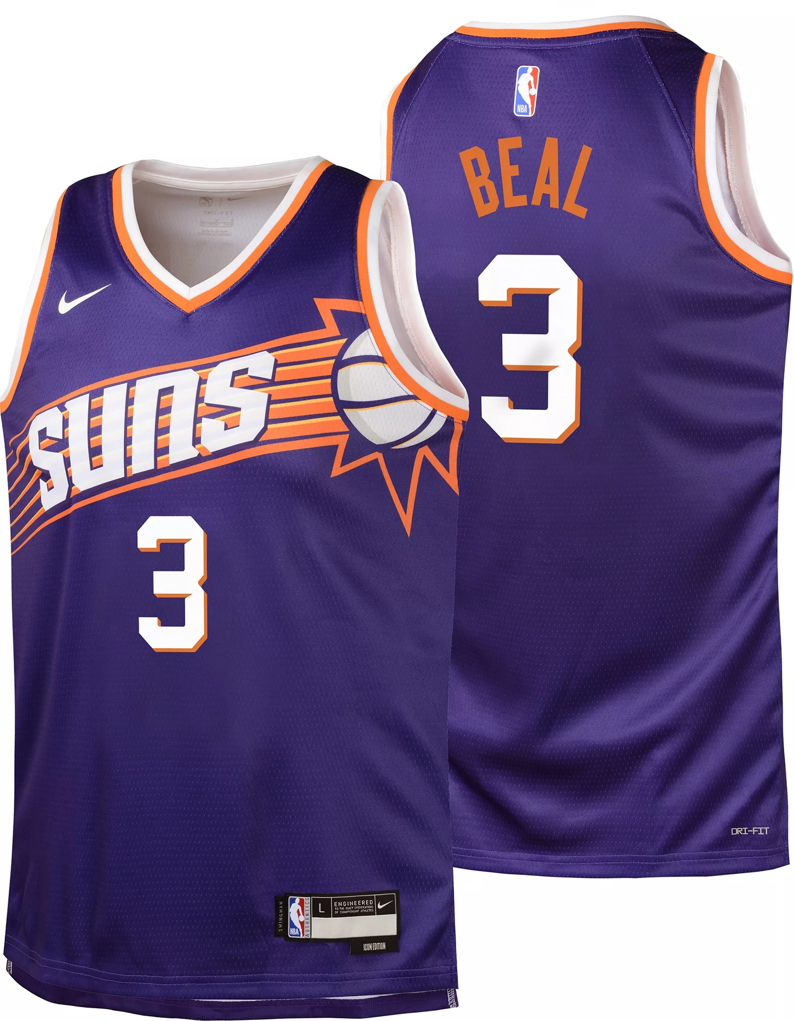 Nike Youth Phoenix Suns Bradley Beal #3 Icon Jersey - 1