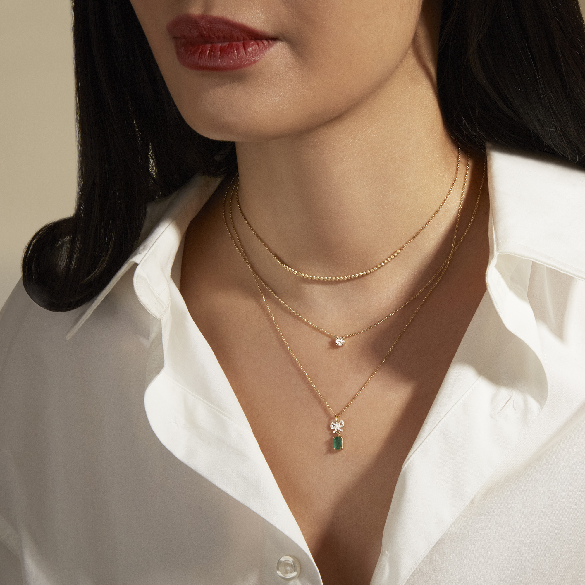 0.25CTW LAB-Created Daily Diamond Necklace - 5