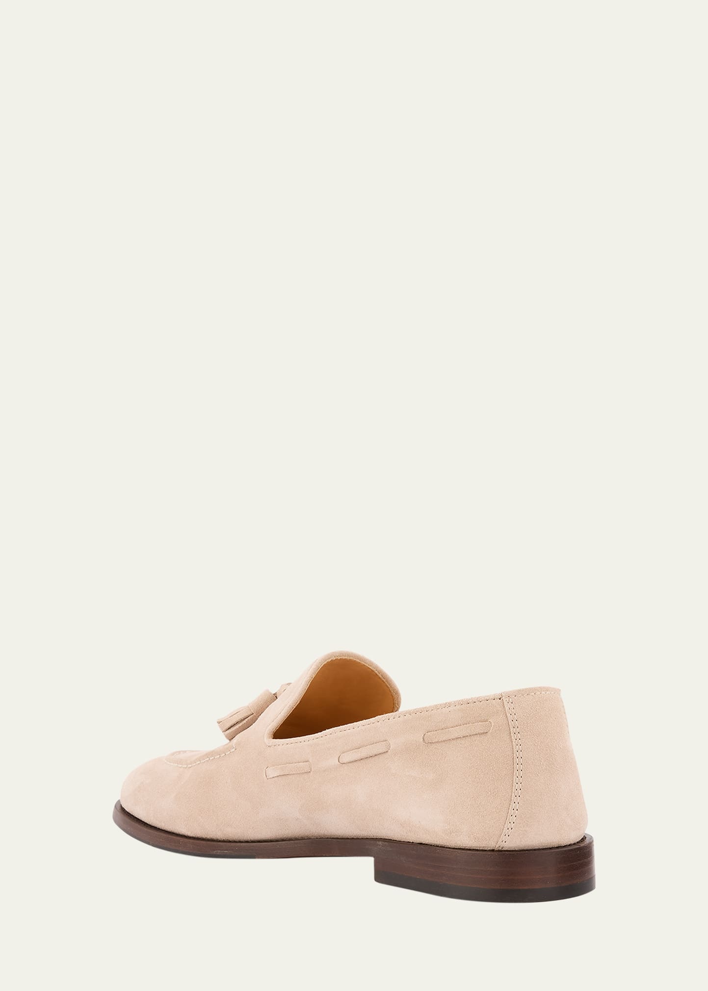 Men's Suede Flex-Sole Tassel Loafers - 4