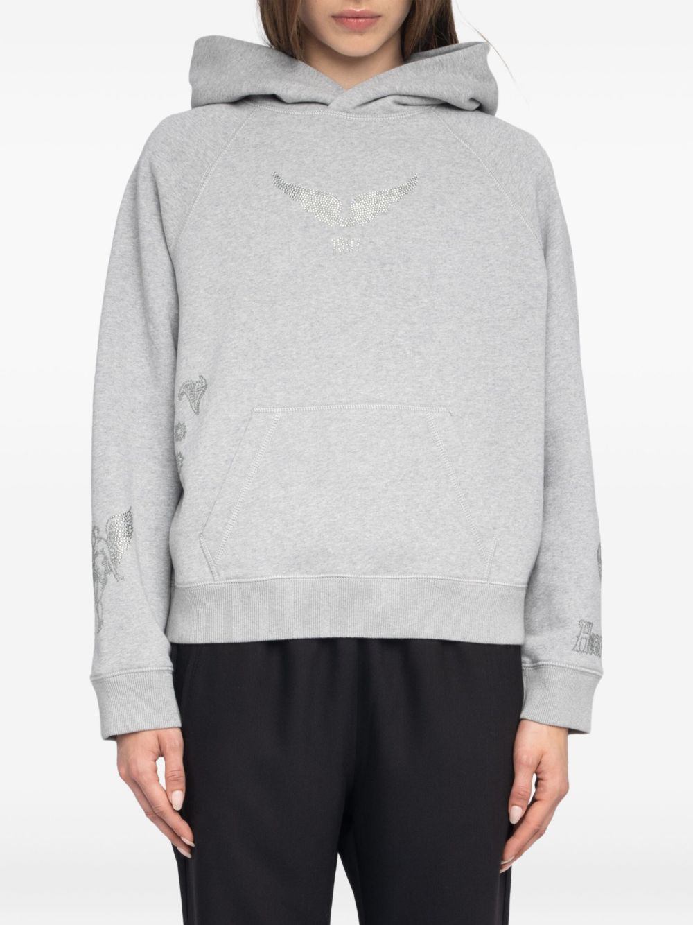 Georgy crystal-embellished hoodie - 4